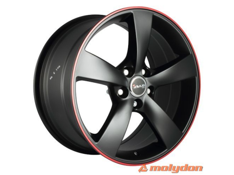 AF10 10x 21 +18 5x112 AVUS 66,5 MATT BLACK RED LINE